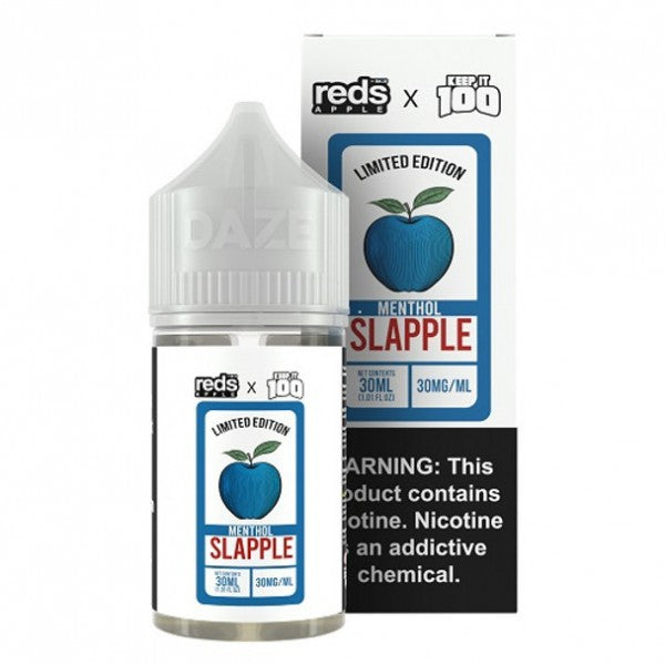 SLAPPLE MENTHOL BY REDS X KEEP IT 100 SALT - 30ML