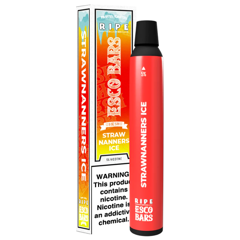 ripe esco bar strawnanners ice disposable vape