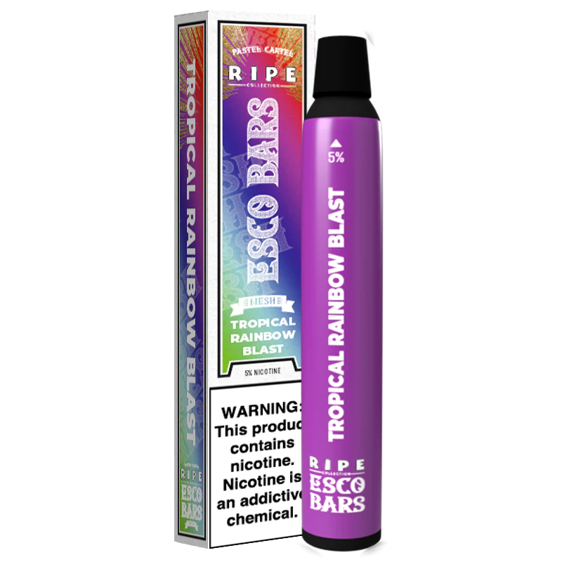 ripe esco bar tropical rainbow blast disposable vape
