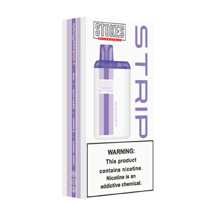STOKES DISPOSABLE  STRIP ALOE GRAPE ICE