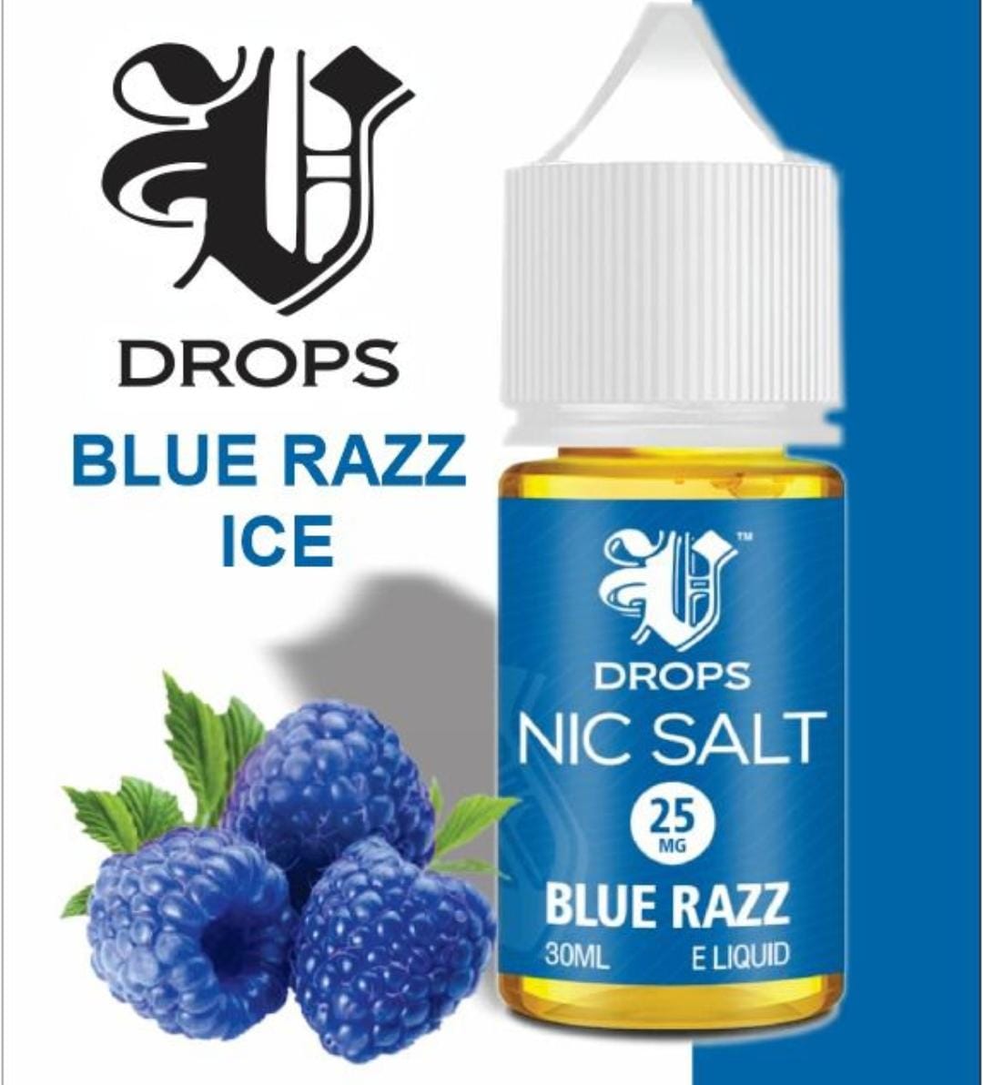 V DROPS BLUE RAZZ ICE 30ML