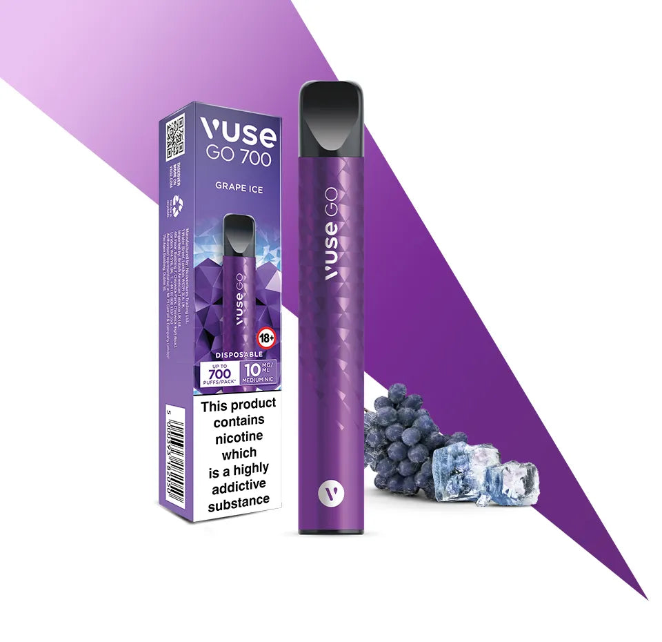 VUSE GO 700 GRAPE ICE DISPOSABLE Chasemycloud VUSE GO 700 GRAPE ICE DISPOSABLE Chasemycloud