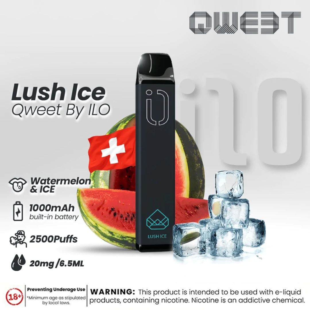 ILO Qweet Lush Ice Disposable Vape - 2500 Puffs - CHASE MY CLOUD Chasemycloud ILO Qweet Lush Ice Disposable Vape - 2500 Puffs - CHASE MY CLOUD Chasemycloud